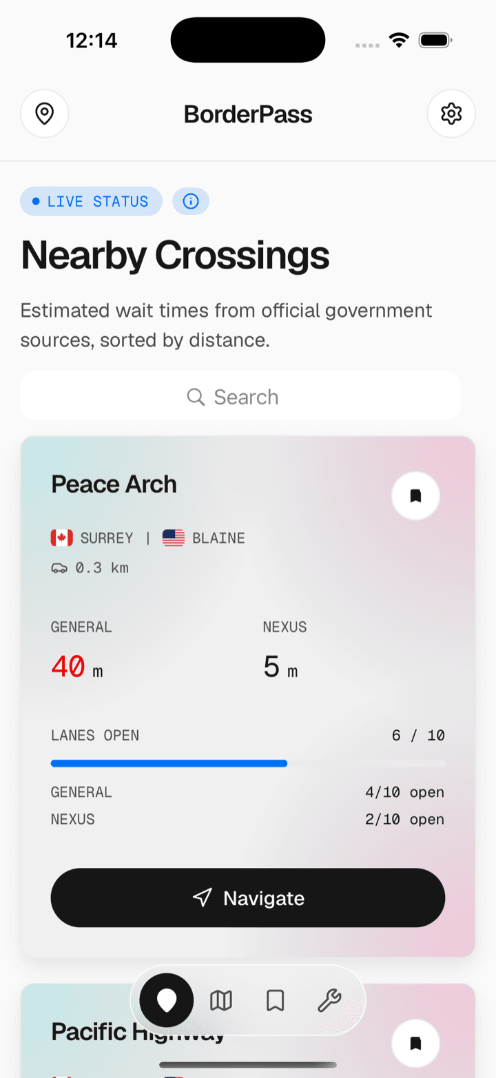 Nearby